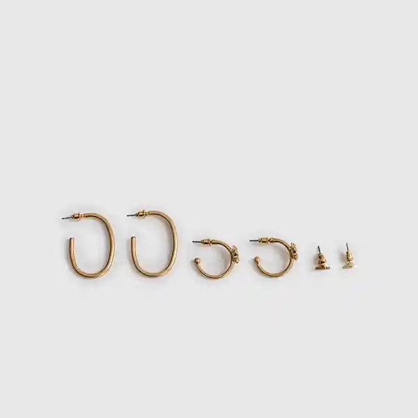 Set Aros Básicos Dorado