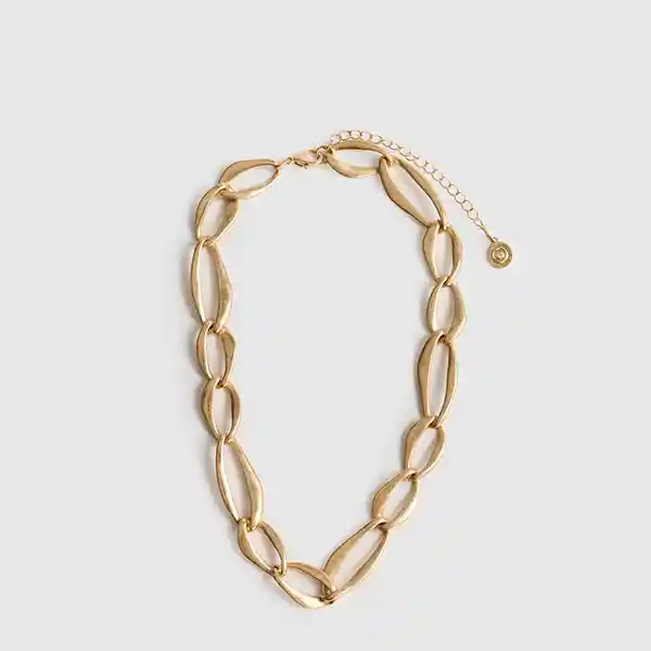 Collar Eslabones Gruesos Dorado