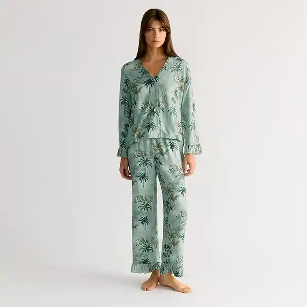 Pijama Dreamy Selvático Vuelos L Verde
