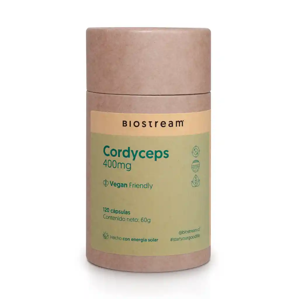 Hongo Cordyceps 400mg | Biostream