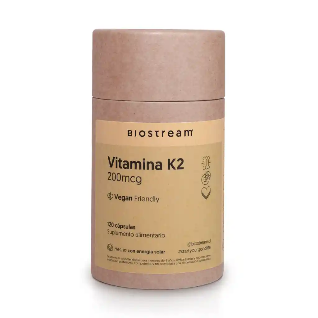 Vitamina K2 200mcg | Biostream
