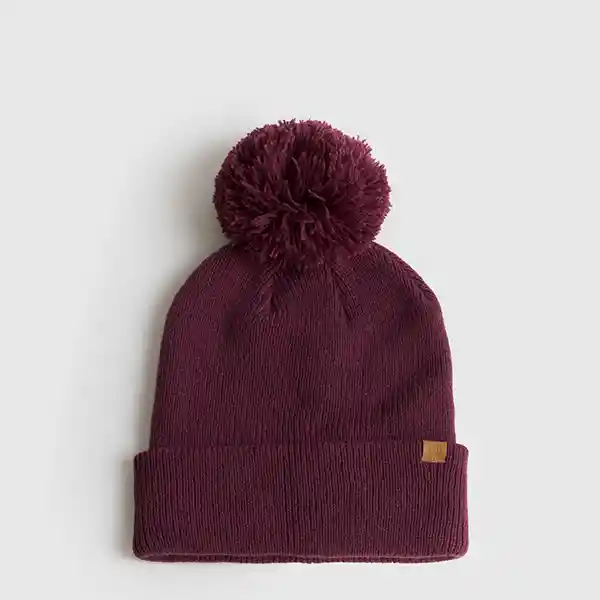 Gorro Alto Invierno Patch Morado