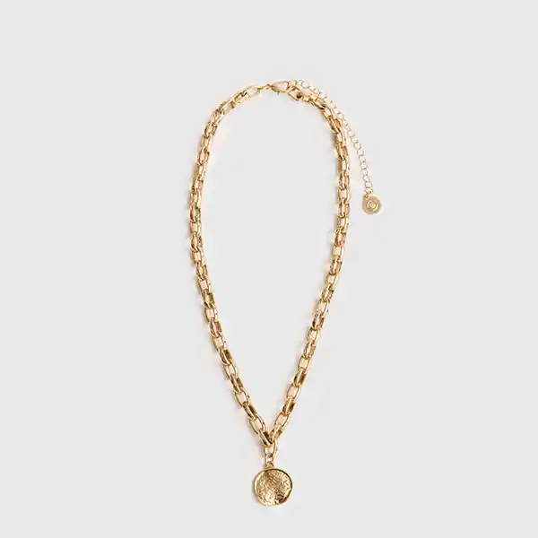 Collar Charm Machacado Dorado