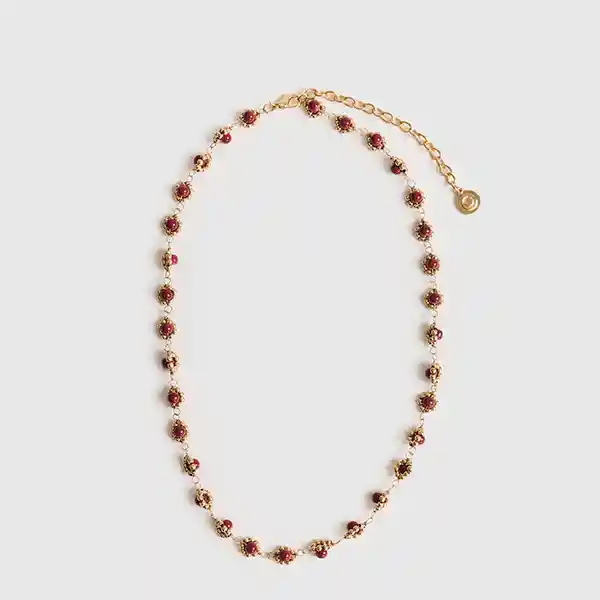Collar Flores Dorado