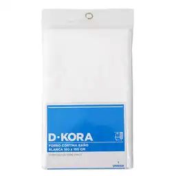 Dkora Forro Cortina de Baño Color Blanco