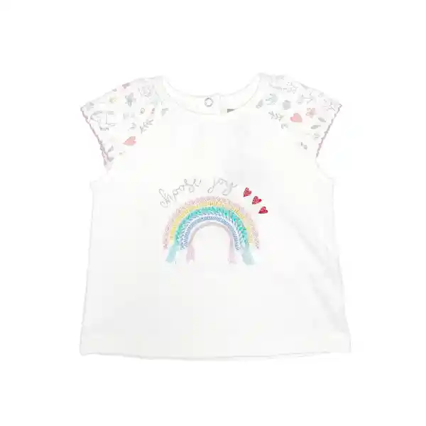 Polera Bebe Niña Blanco Pillin 24 M