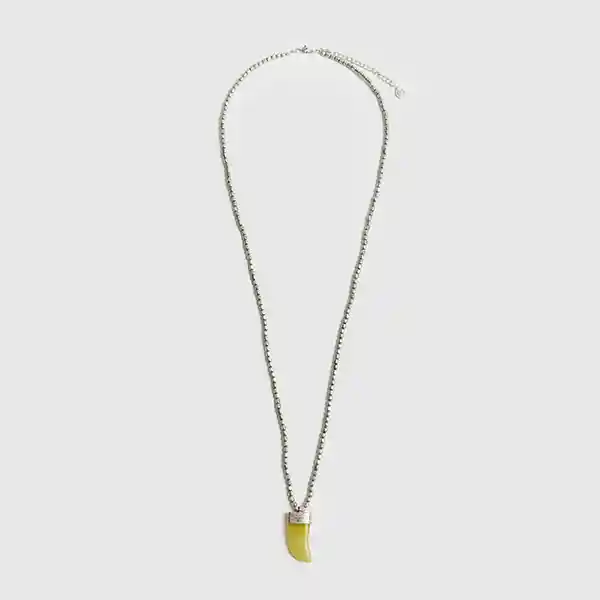Collar Boho Mostacillas Plateado