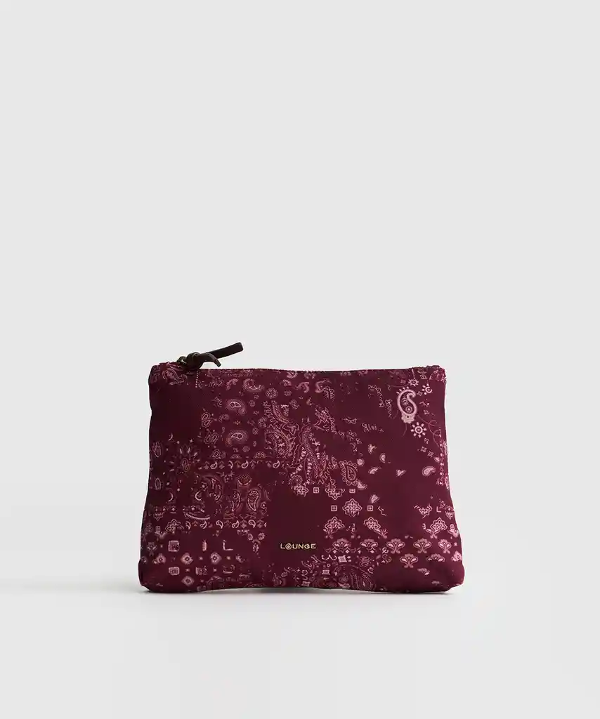 Estuche Boho Print Burdeo