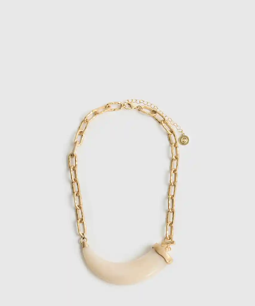 Collar Colmillo Dorado