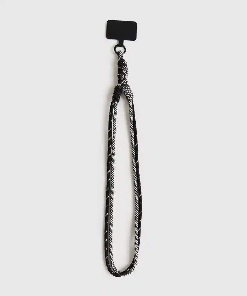 Strap Colgante Celular Cordón Negro