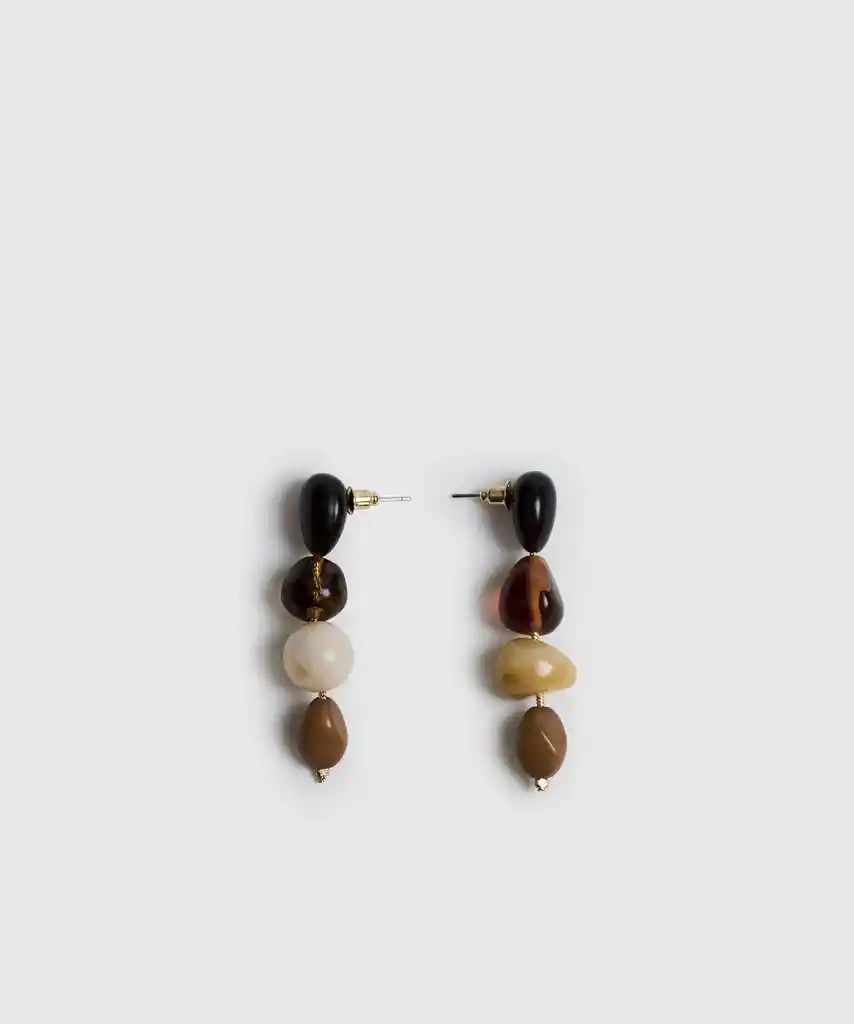 Aros Piedras Irregulares Café