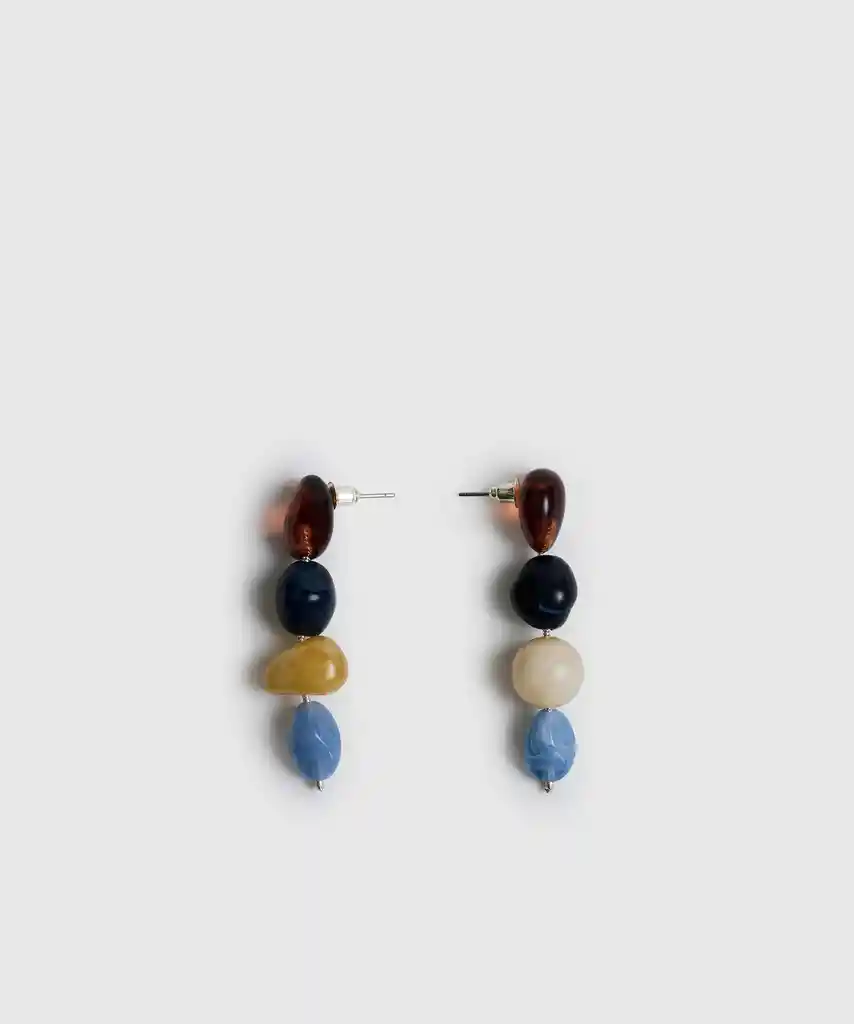 Aros Piedras Irregulares Azul