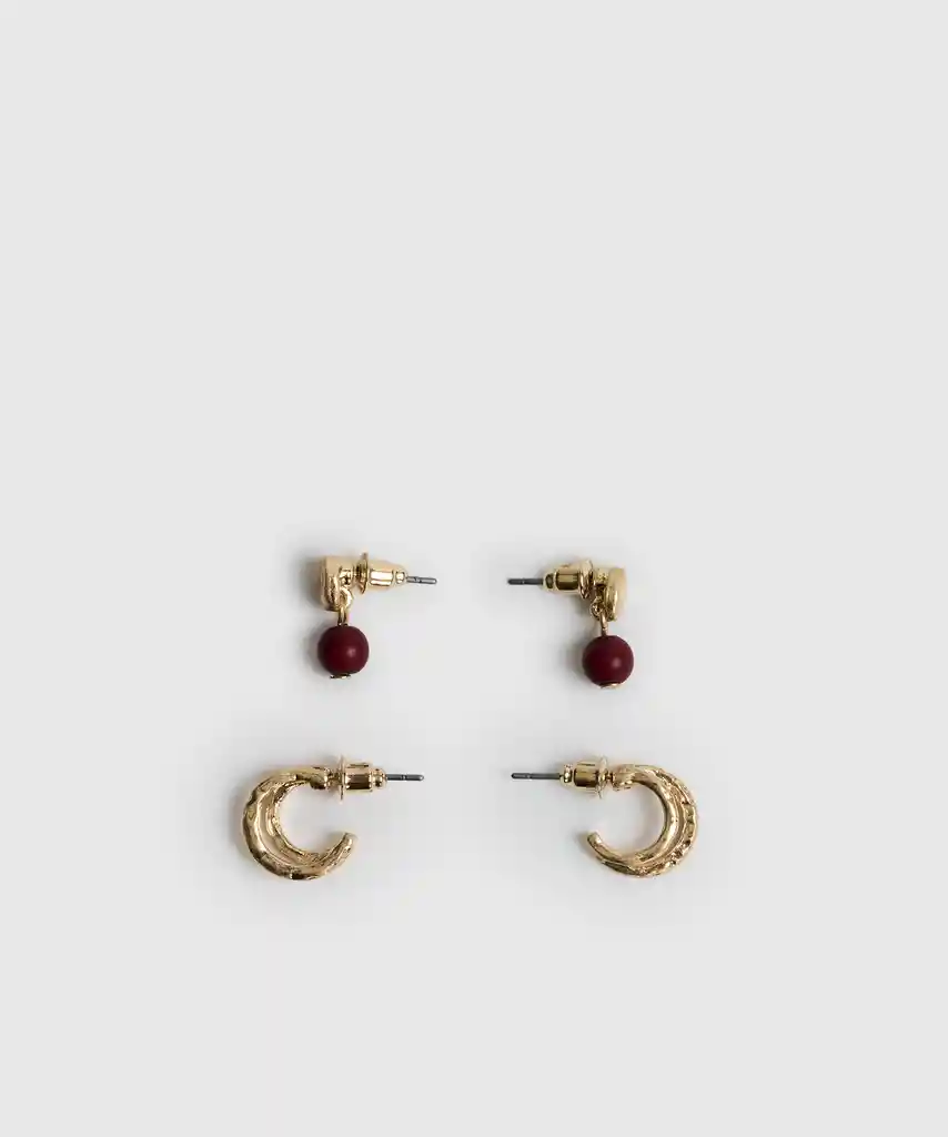 Set Aros Boho Dorado
