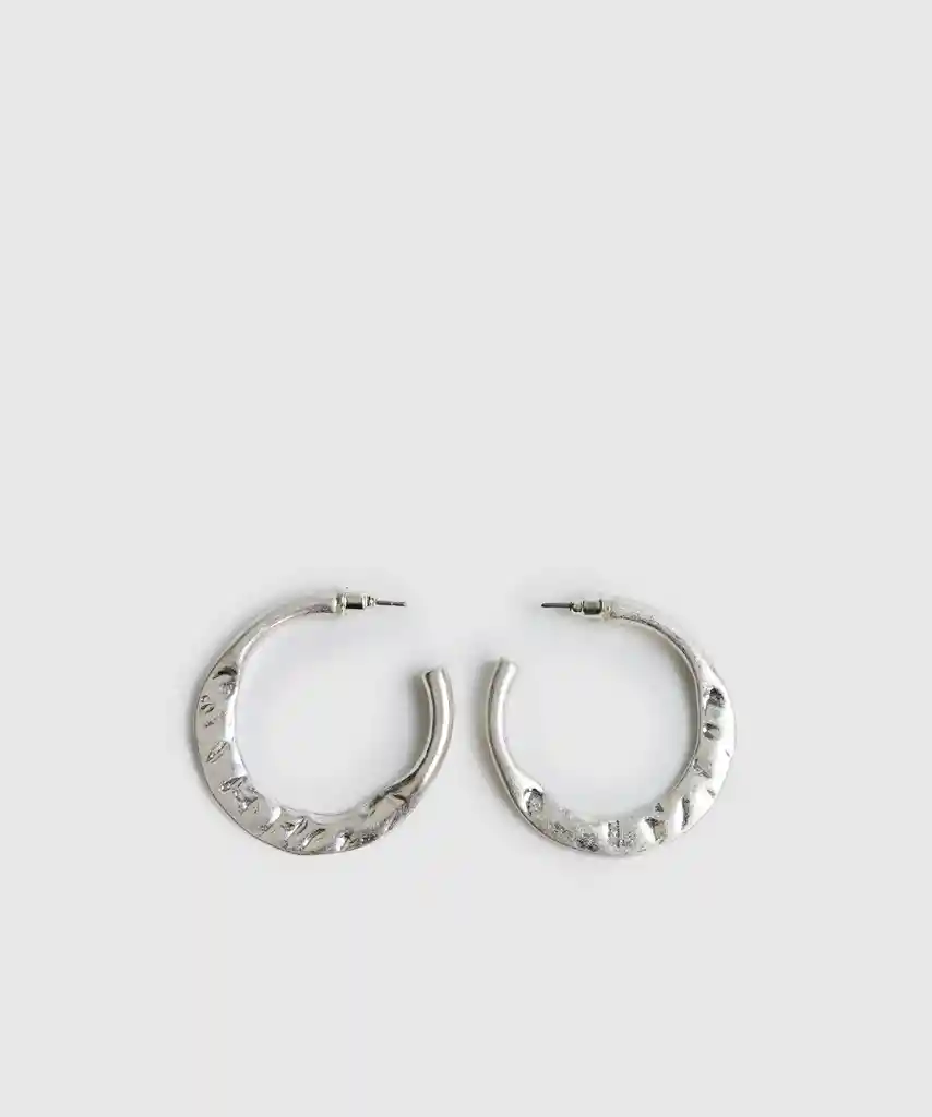 Aros Boho Argollas Grandes Plateado