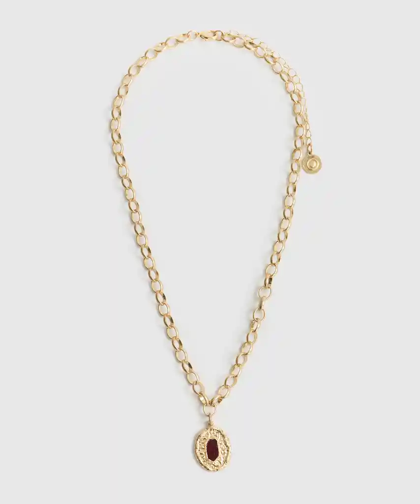 Collar Charm Ovalado Dorado
