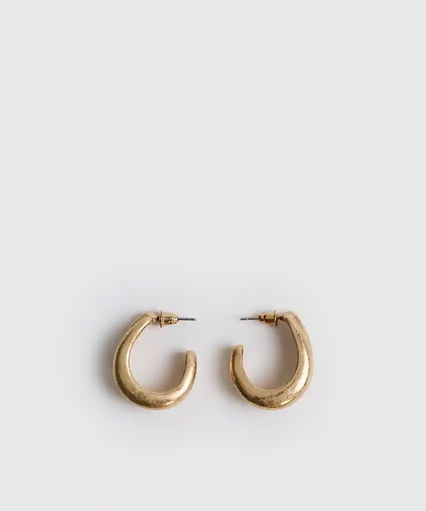 Aros Argollas Dobles Dorado