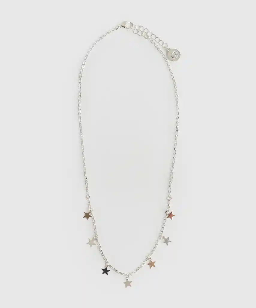 Collar Estrellas Mini Plateado