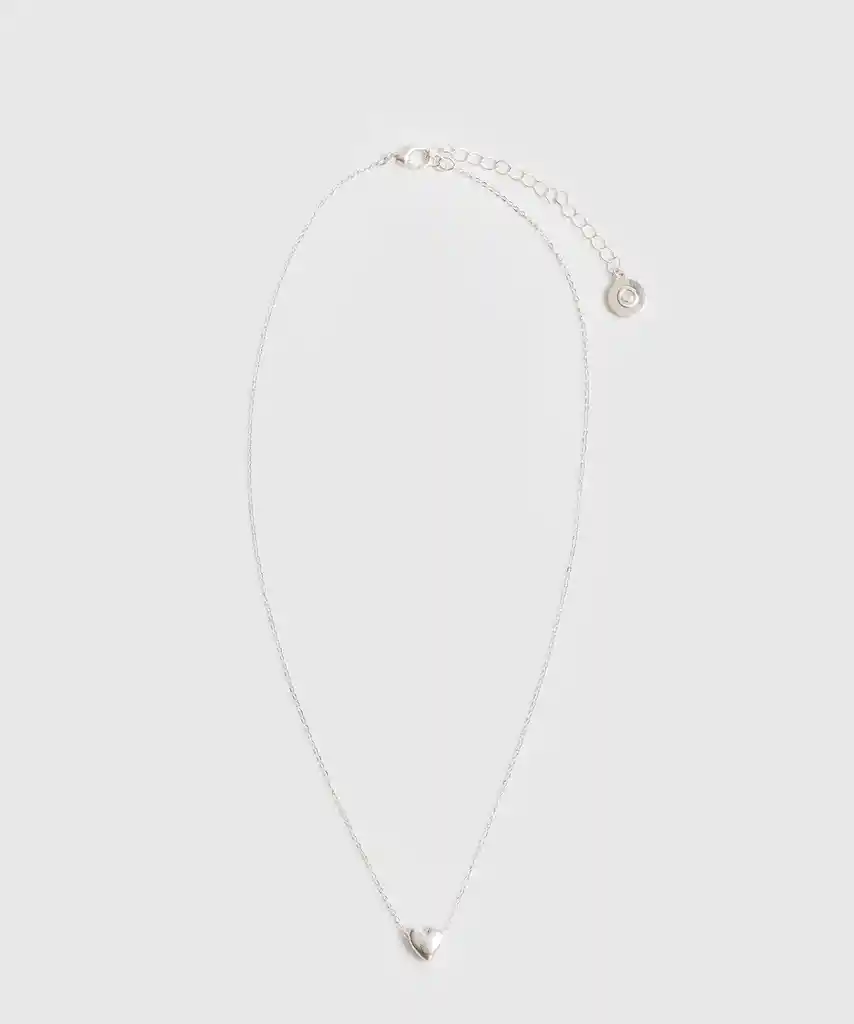 Collar Corazón Plateado
