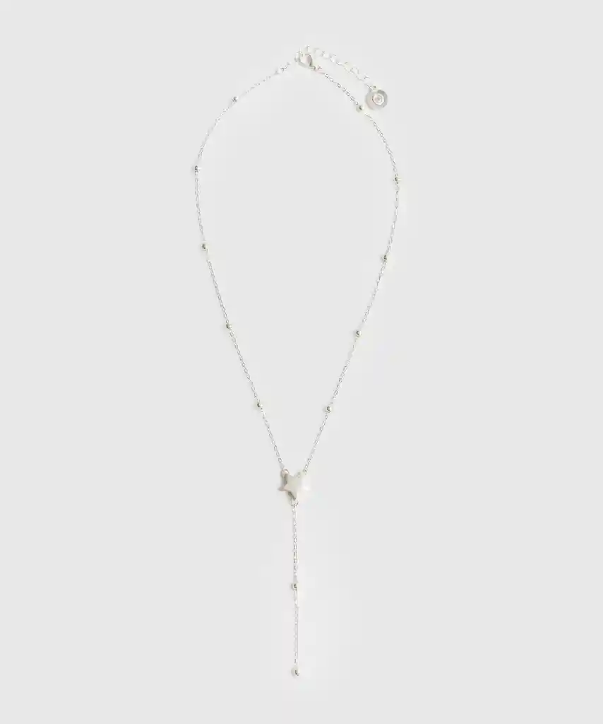 Collar Charm Estrella Plateado