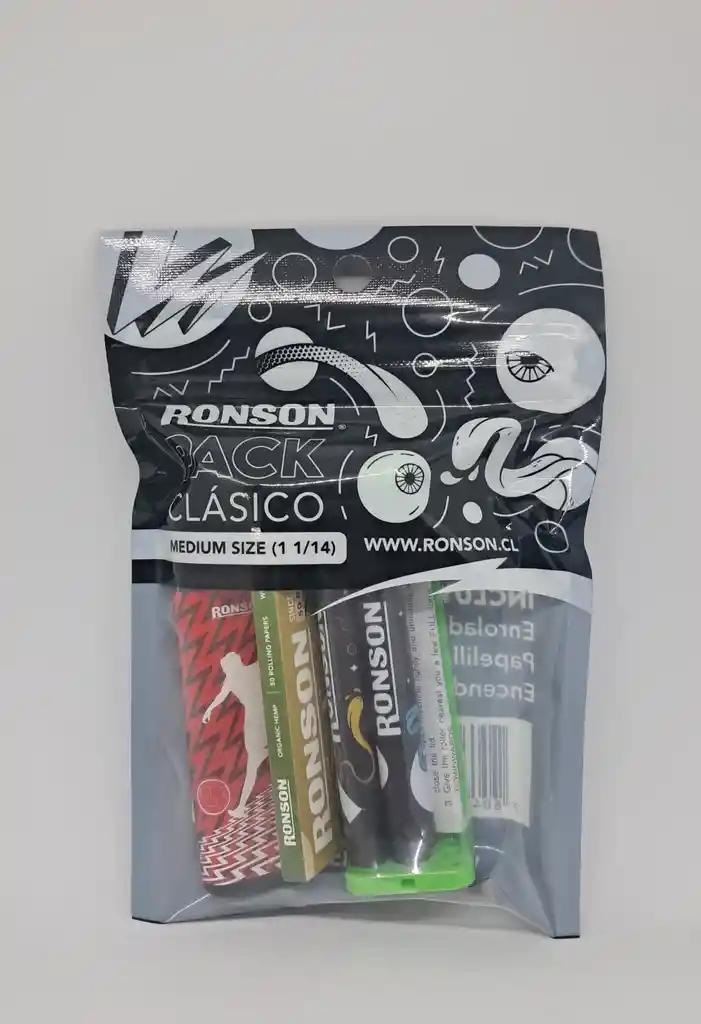 Pack Papelillo + Encendedor + Enrolador - Ronson