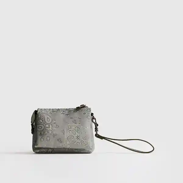 Billetera Monedero Boho Verde Musgo
