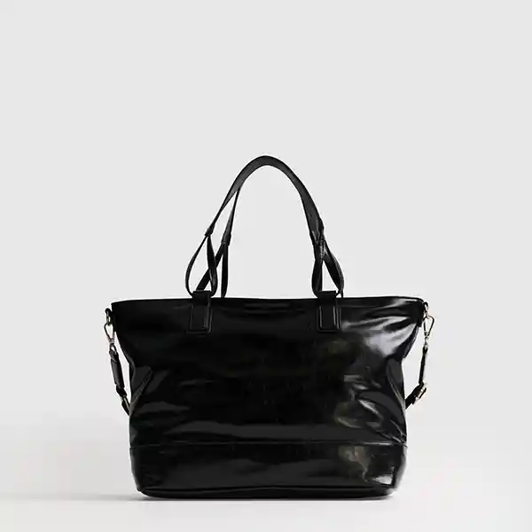 Bolso Woman Notebook Charol Negro
