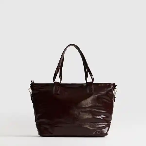 Bolso Woman Notebook Charol Café