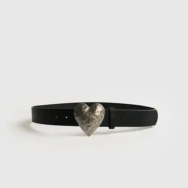 Cinturón Corazón S/m Plateado