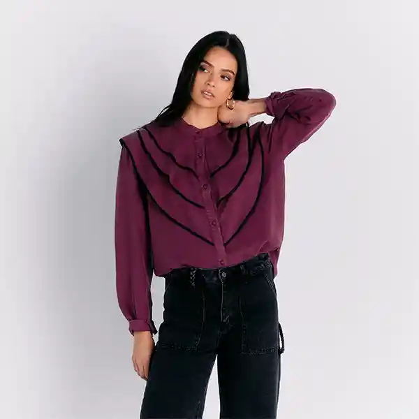 Blusa Vuelos L Morado