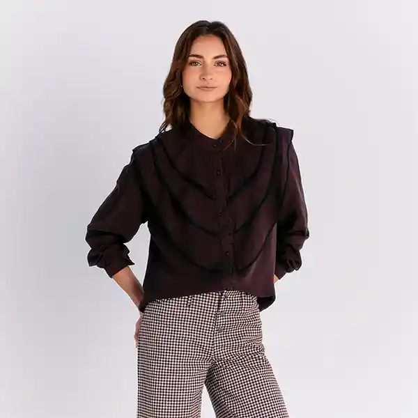Blusa Vuelos M Café
