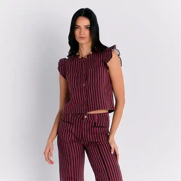 Vest Boho S Rosado