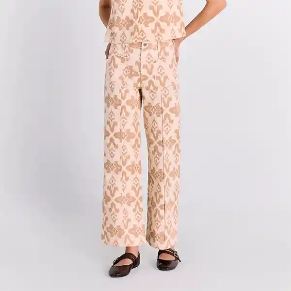 Pantalón Boho 36 Beige