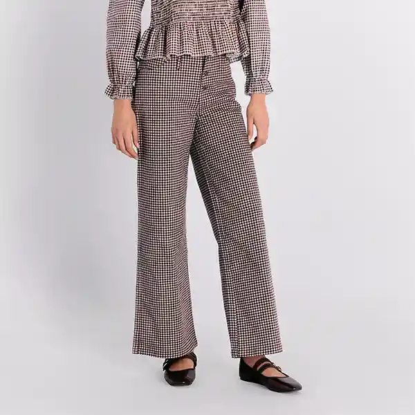 Pantalón Vichy 36 Café