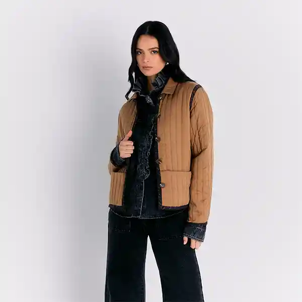 Chaqueta Reversible L Café