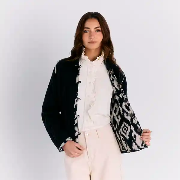 Chaqueta Reversible L Negro