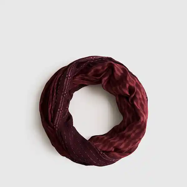 Pañuelo Boho Infinito Rombos Burdeo