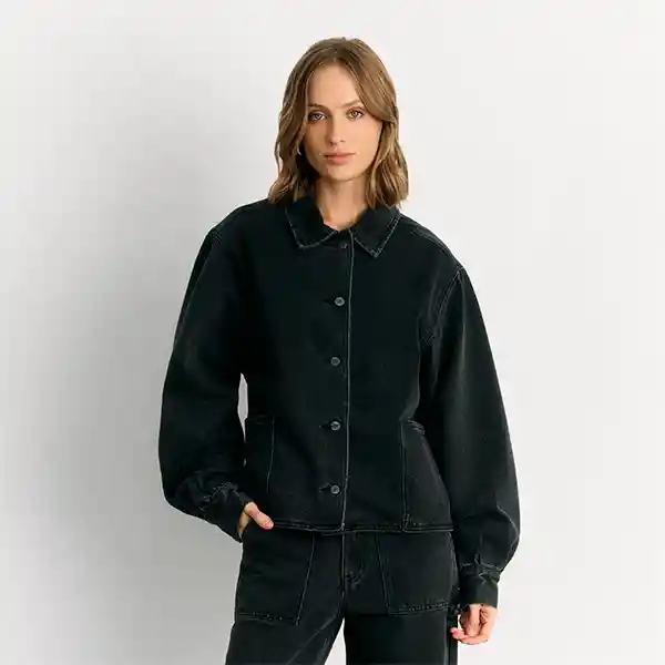 Chaqueta Denim S Negro