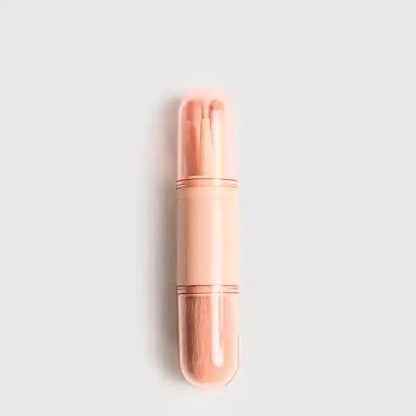 Set De Brochas Travel Rosado