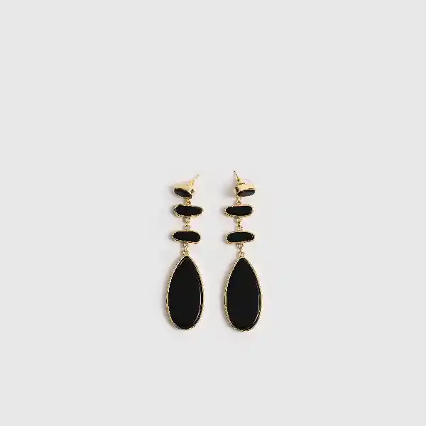 Aros Colgantes Negro