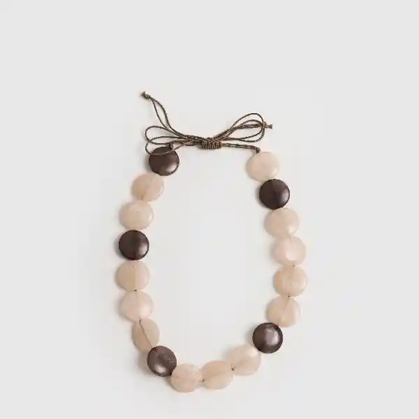 Collar Paradiso Piedras Ajustable Café