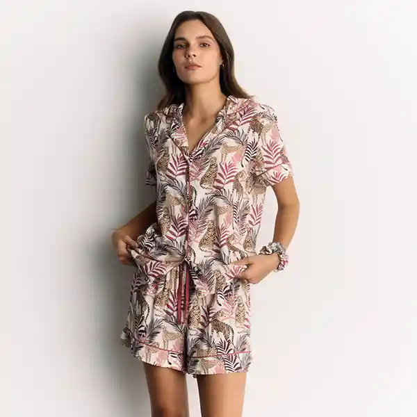 Set Pijama Tigres L Rosado