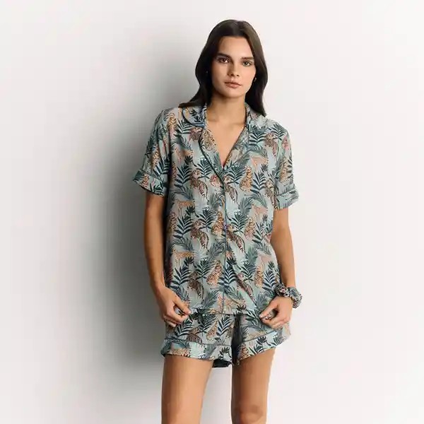 Set Pijama Tigres M Verde