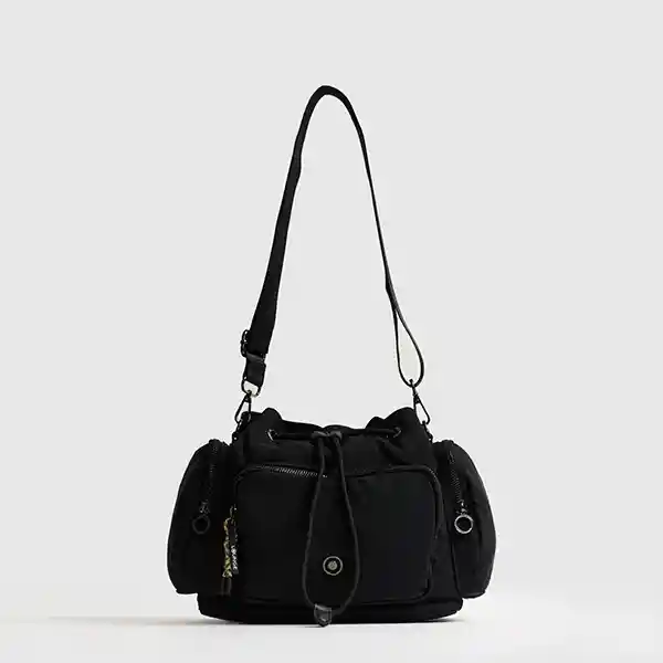 Cartera De Hombro Urban Ajustable Negro