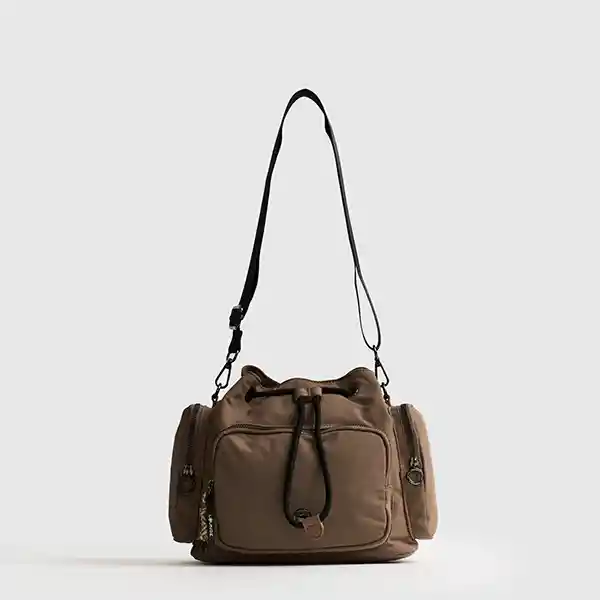 Cartera De Hombro Urban Ajustable Café