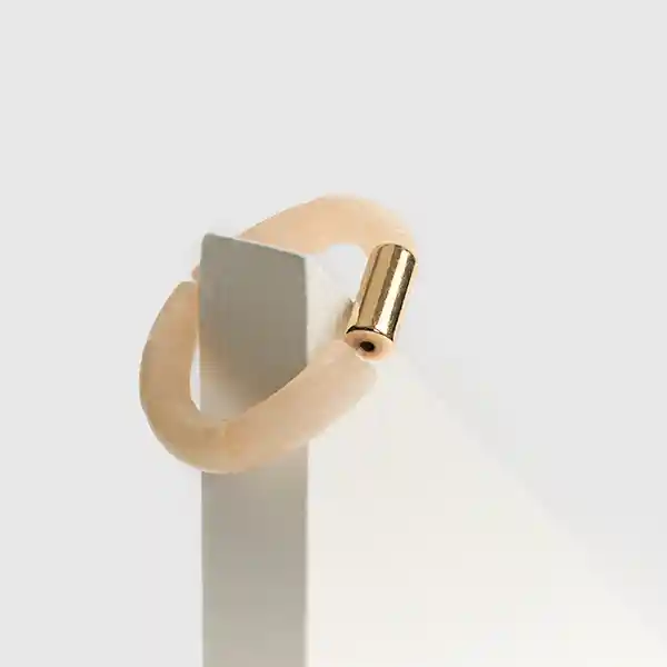 Pulsera Resina Piedras Beige