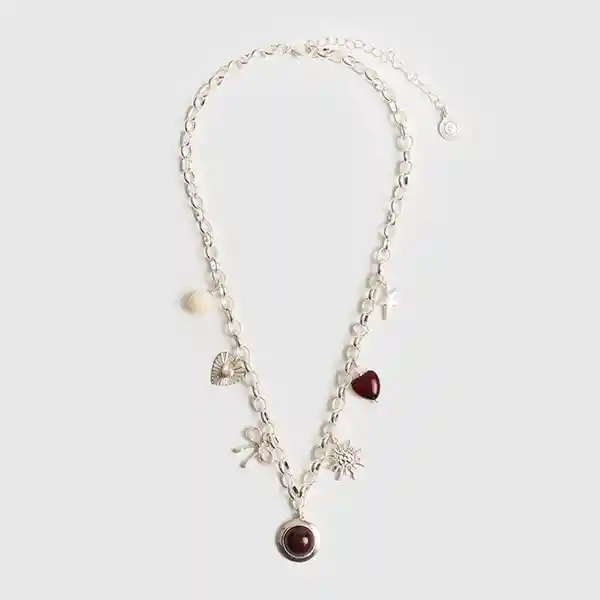Collar Charms Plateado
