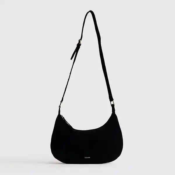 Cartera Bandolera Fake Suede Boheme Negro