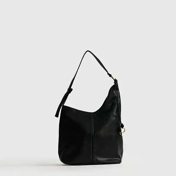 Cartera De Hombro Asimétrica Negro
