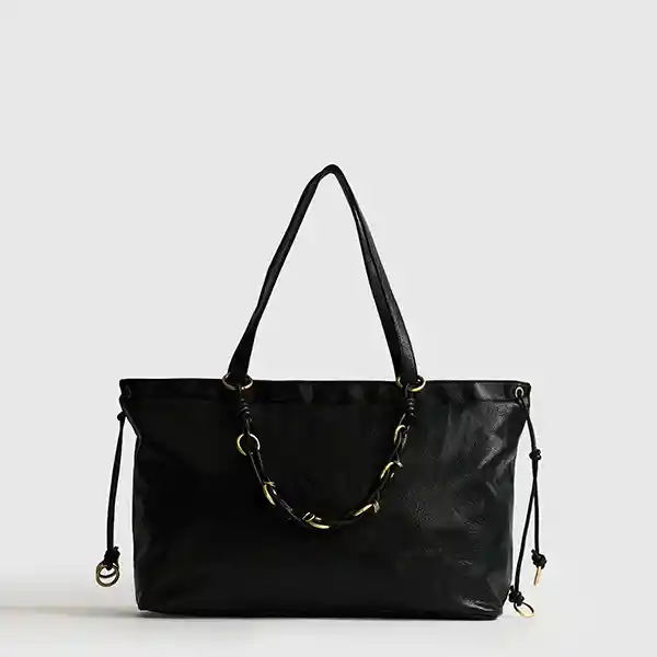 Bolso Notebook Argollas Negro