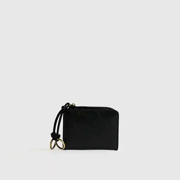 Billetera Woman Argollas Negro